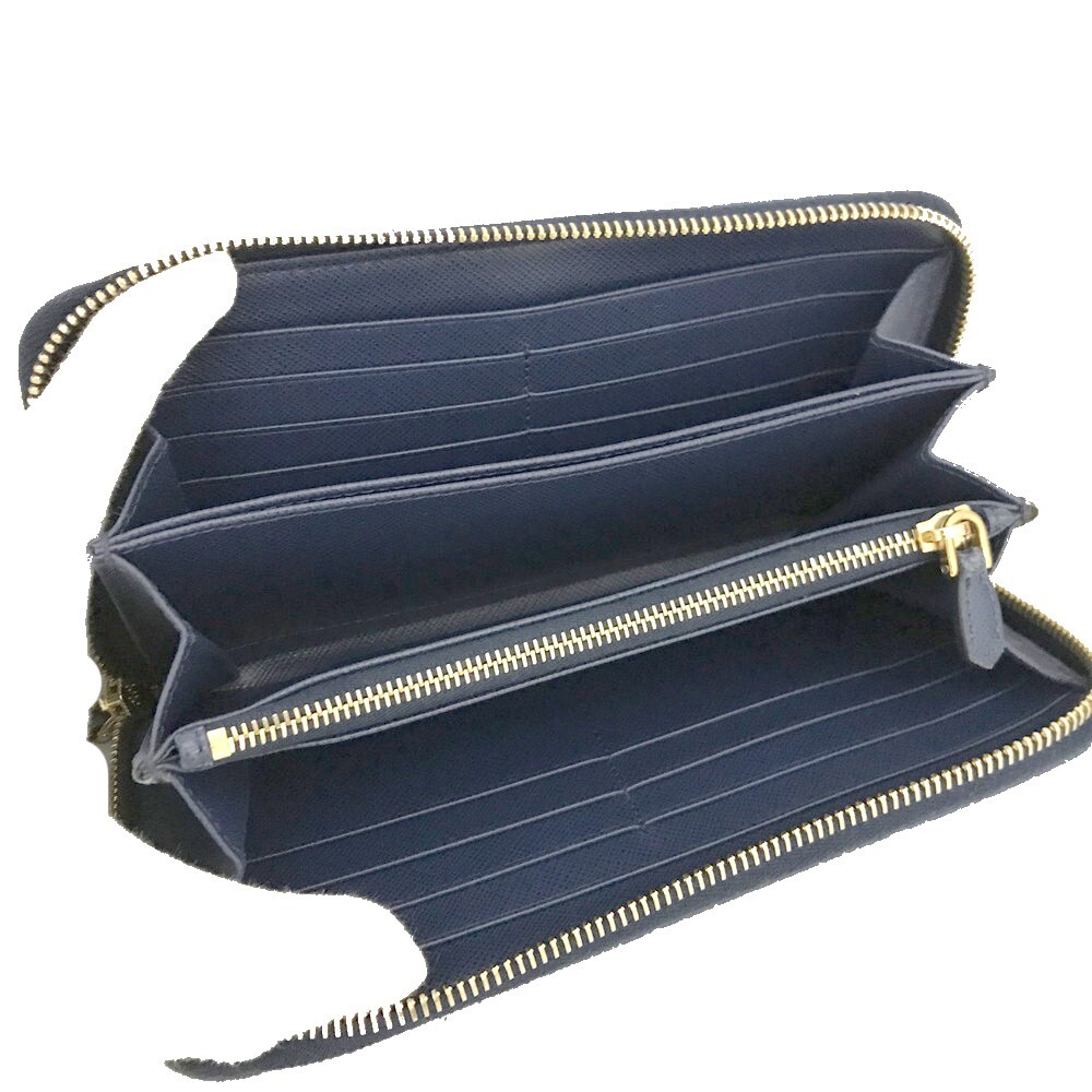 Prada Saffiano Leather Zip Around Long #193684P59 - Picture 5 of 8